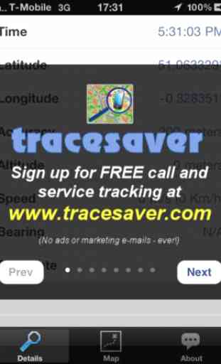 Tracesaver (iOS 3.x) 1