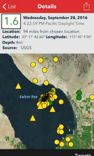 Earthquake Lite - Realtime Tracking App 3