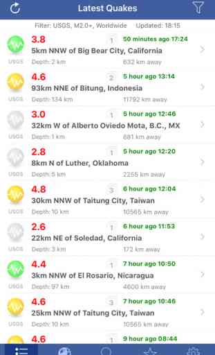 Earthquakes Lite - Latest Global Earthquakes Info 1