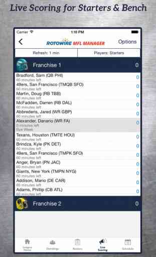 MyFantasyLeague Manager 2016 by RotoWire 2
