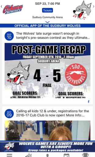 Official App of the Sudbury Wolves 2
