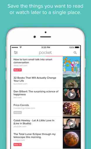 Pocket: Save Articles and Videos to View Later 1