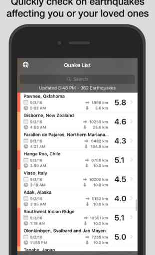 QuakeFeed Earthquake Map, Alerts, and News 2