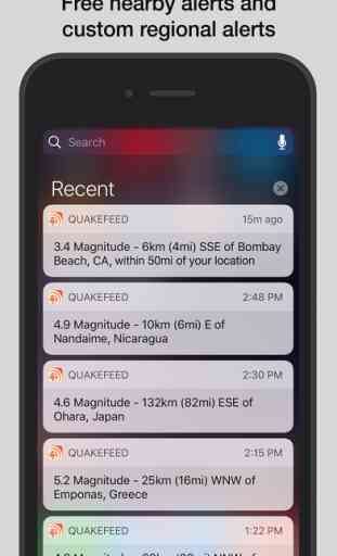 QuakeFeed Earthquake Map, Alerts, and News 3