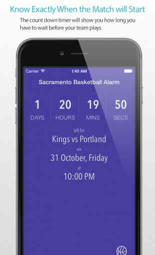 Sacramento Basketball Alarm 1