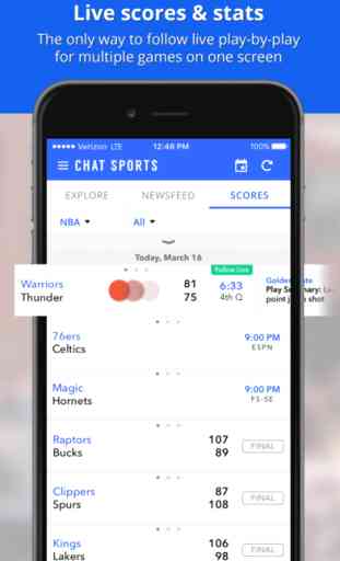 Sports News & Scores: Personalized by Chat Sports 2
