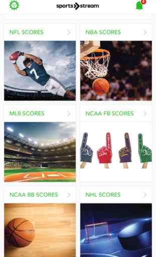 Sports Stream News & Scores for NFL MLB NBA NHL 4