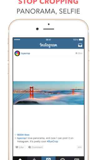 ByeCrop - Post full size photos for Instagram without Cropping by Inspiring Photo Editor 2