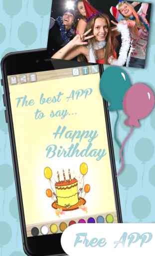 Create birthday cards and design postcards to wish a happy birthday 1