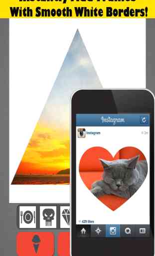Frames Delight - Frame Pics & Edit Photos, Overlay Silhouette Shapes + Share to Instagram, WhatsApp, Tumblr + Flickr Free 1