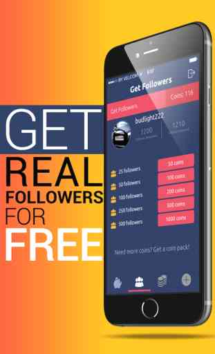 Get Followers - Get 1000 Real Followers and Likes for Instagram today!  #1 IG Follower App 1
