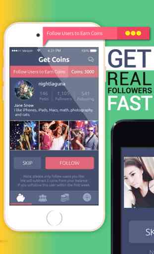 Get Followers - Get 1000 Real Followers and Likes for Instagram today!  #1 IG Follower App 2