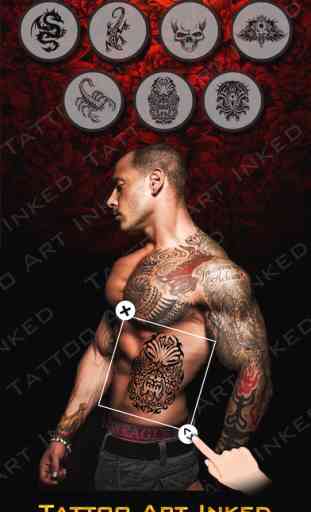 Inked Tattoo Studio HD - A Selfie Photo Editor Tool to Try Artist Tattoo on Yr Body 1