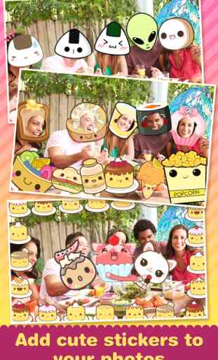 Kawaii Sticker Photo Editor - Girls Selfie Camera with Cute Manga Stamp 3