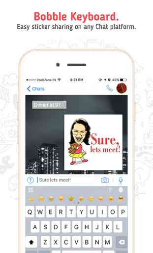 Bobble Stickers for iMessage & Fonts Keyboard 3