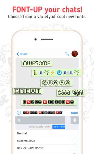 Bobble Stickers for iMessage & Fonts Keyboard 4