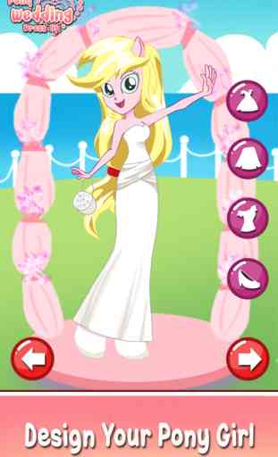 Bride Pony wedding girl princess dress up makeover 1