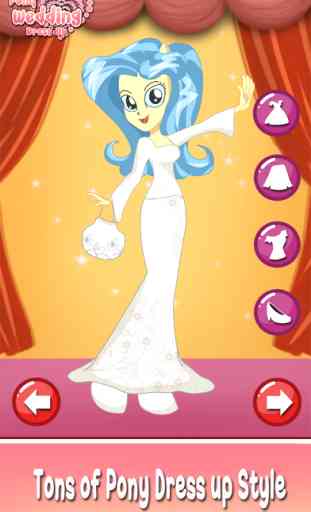 Bride Pony wedding girl princess dress up makeover 4