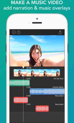 Music Video Editor - Add Audio Mix & Record Voice-over to Make Movie Clips 1
