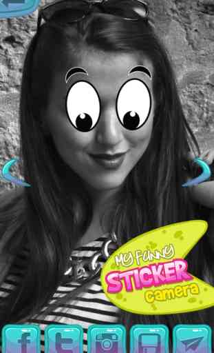 My Funny Sticker Camera: Photo editor with cute deco stamps & image makeover memes 4