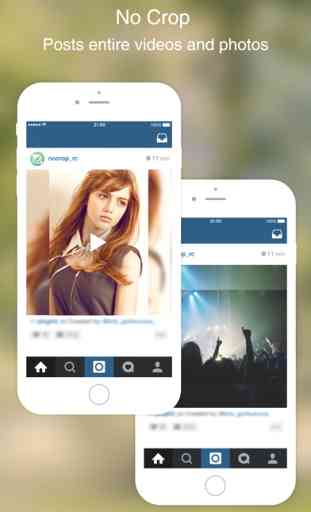 No Crop for Instagram - Post entire pics & videos and get likes,followers,views without cropping. 1