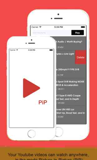 PiP Music Player for Youtube - play video or listen music when off screen 1