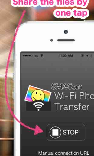 SMACom Wi-Fi Photo Transfer : Send Image and Movie to a PC directly communicate 2