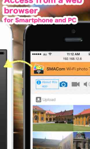 SMACom Wi-Fi Photo Transfer : Send Image and Movie to a PC directly communicate 3