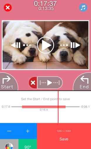 Squaready for Video - Convert Rectangle Movie Clip into Square Shape for Instagram 2