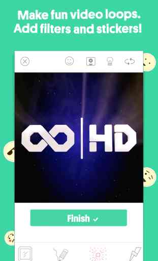 Loopcam HD – Make Videos with Emojis & Filters 1