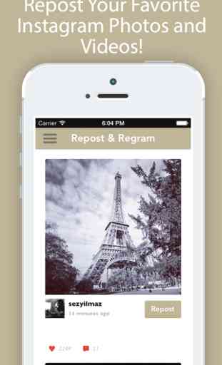 Repost It! for Instagram - Regram Videos Whiz App 1