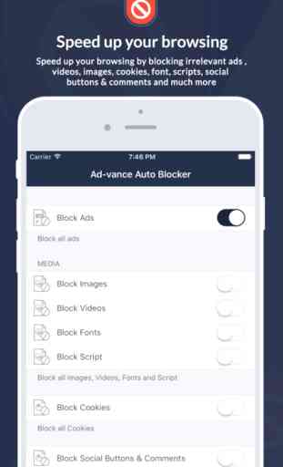 Ad-vance Auto Blocker - Privacy, Scripts, Plus Social Content Filter for Safari 1