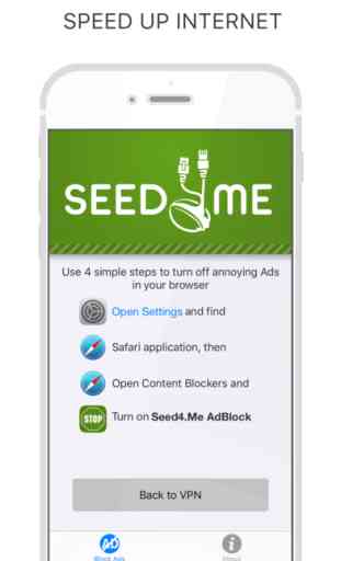 AdBlock Plus by Seed4.Me, Ads & Popups Blocker to browse faster in Safari, Unblock ads free internet 3