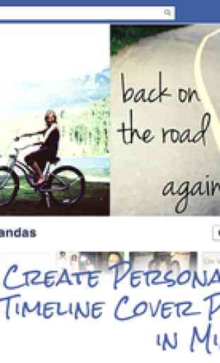 Timeline Cover Photo Maker Free - Design and create your own custom Facebook profile page covers that reflects your personality! 1