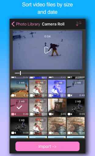 Video Compressor.Sizer - Shrink & convert videos, compress photos to free the space 2