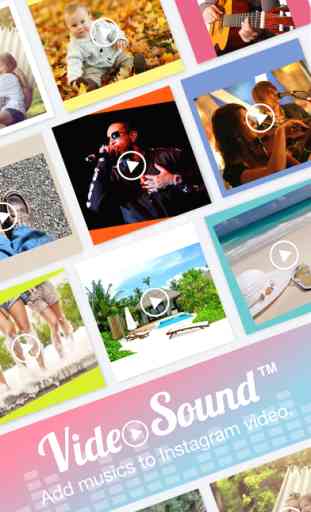 Video Sound for Instagram - Free Add Background Music to Video Clips and Share to Instagram 1