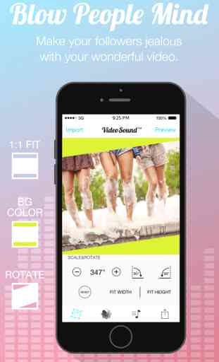 Video Sound for Instagram - Free Add Background Music to Video Clips and Share to Instagram 4