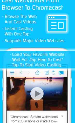 Video & TV Cast for Chromecast: Best Browser to cast and stream webvideos and local videos on TV & Displays 2
