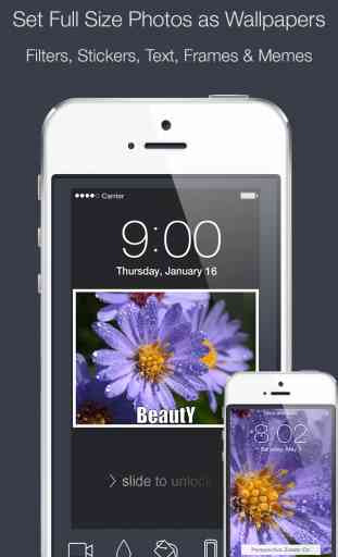 Wallpaper Fix - Fit your Home & Lock.screen Images with Filters, Frames, Stickers & Many More! 1