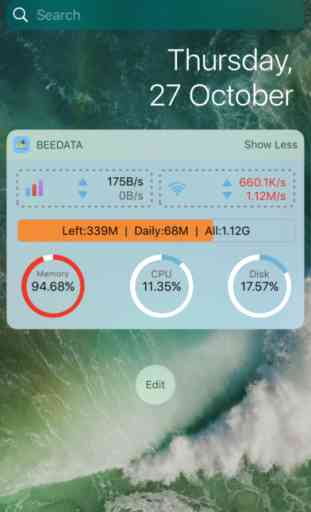 BeeData Widget - mobile cellular data usage saver 2