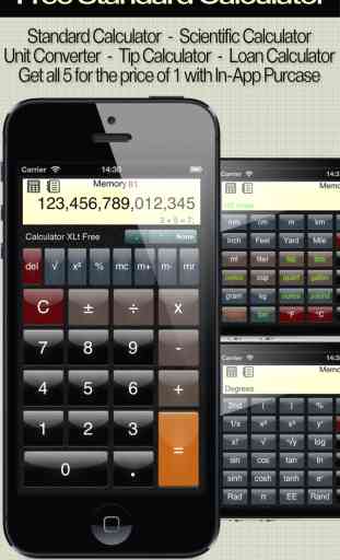 Calculator XL Free - Standard, Scientific, & Unit Converter 1