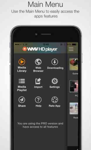 WMV HD Player - Video, Media Player & Importer Pro 4