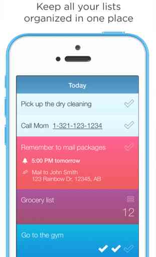 Checklist One - Task Lists, Notes & Reminders 2