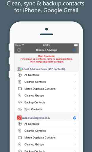 Cleanup, Delete & Merge Duplicate Contacts 1