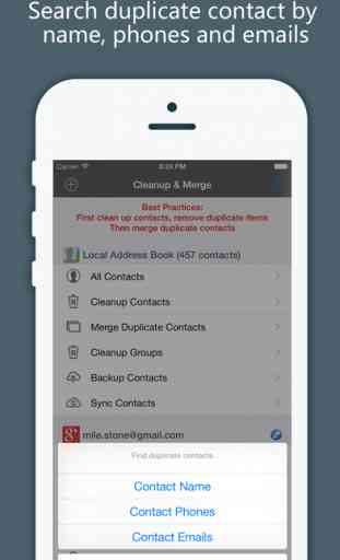 Cleanup, Delete & Merge Duplicate Contacts 3
