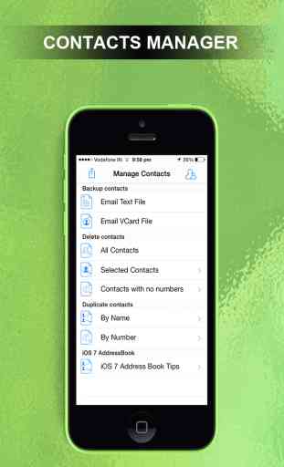 ContactClean: delete duplicate phone contacts and backup clean addressbook 1