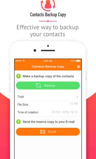 Contacts Backup Copy - iContact Manager 1