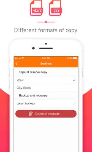 Contacts Backup Copy - iContact Manager 2