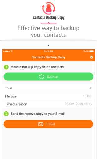 Contacts Backup Copy - iContact Manager 4