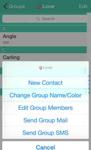 Contacts Grouping 2